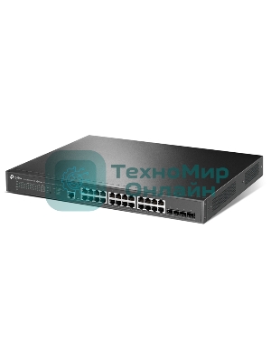 Коммутатор управляемый TP-Link TL-SG3428XPP-M2 JetStream уровня 2+ с 24 портами 2,5 Gbит/с (8 портов PoE++, 16 портов PoE+) и 4 портами SFP+ 10 Gbит/с