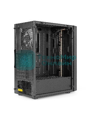 Компьютерный корпус Miditower ExeGate EVO-9211-800NPX (ATX, БП 800NPX с вент. 12см, с окном, 2хUSB+1хUSB3.0, HD аудио, черный, 1 вент. с RGb подсветкой)