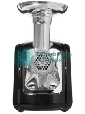 Мясорубка электрическая Sakura SA-6407 серый, 1800 Вт, 2.0 кг/мин, реверс, защита от перегрузки, металлический лоток, насадки - 5