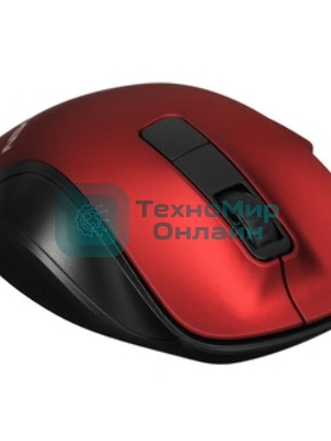 Мышь беспроводная SVEN RX-525SW красная (бесшумн. кл., 5+1кл. 600-1400DPI, Soft-touch, блист.)