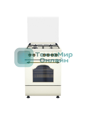 Плита газовая DE Luxe 606040.24-000 ГКР (ЧР) нержавеющая сталь, конфорок 4 шт, духовка 64 л, 60 см x 85 см x 60 см