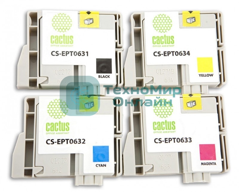 Картридж струйный Cactus CS-EPT0635 многоцветный (40 мл) для Epson Stylus C67/C87/CX3700/CX4100/CX4700