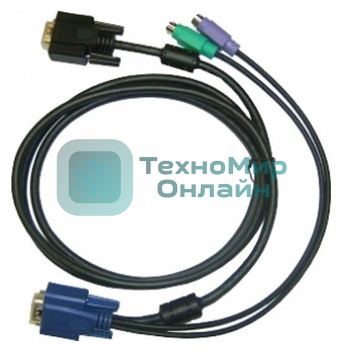 Переключатель D-Link DKVM-IPCB/10 Упаковка 10 кабелей KVM для устройств DKVM-IP1/IP8, длина 1.8м 