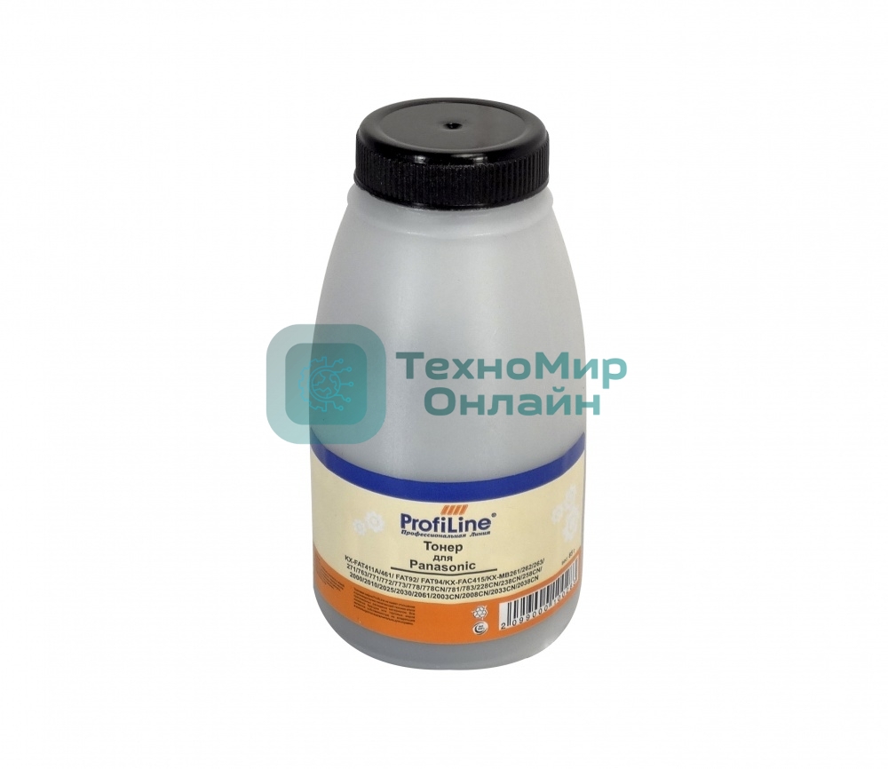 Тонер ProfiLine для принтеров Panasonic KX-FAT411A/461/FAT92/FAT94/KX-FAC415/KX-MB261/262/263/271/763/771/772/773/778/778CN/781/783/228CN/238CN/258CN/2000/2010/2025/2030/2061/2003CN/2008CN/2033CN/2038CN 85гр Фасовка РФ