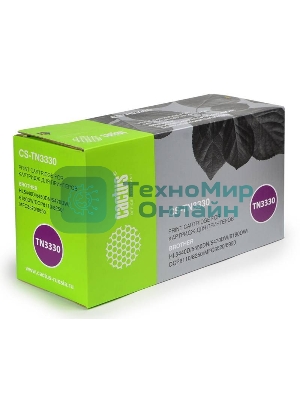 Картридж лазерный Cactus CS-TN3330 черный (3000 стр.) для Brother HL-5440D/5450DN/5470DW/6180DW/DCP8110/8250/MFC-8520/8950