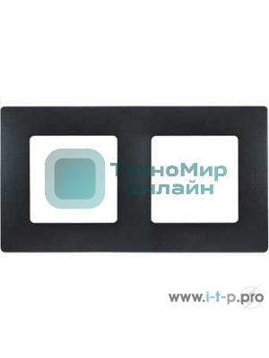 Рамка 2 поста антрацит ETIKA