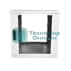 Шкаф телекоммуникационный настенный разборный 9U (600 × 520), съемные стенки, дверь стекло