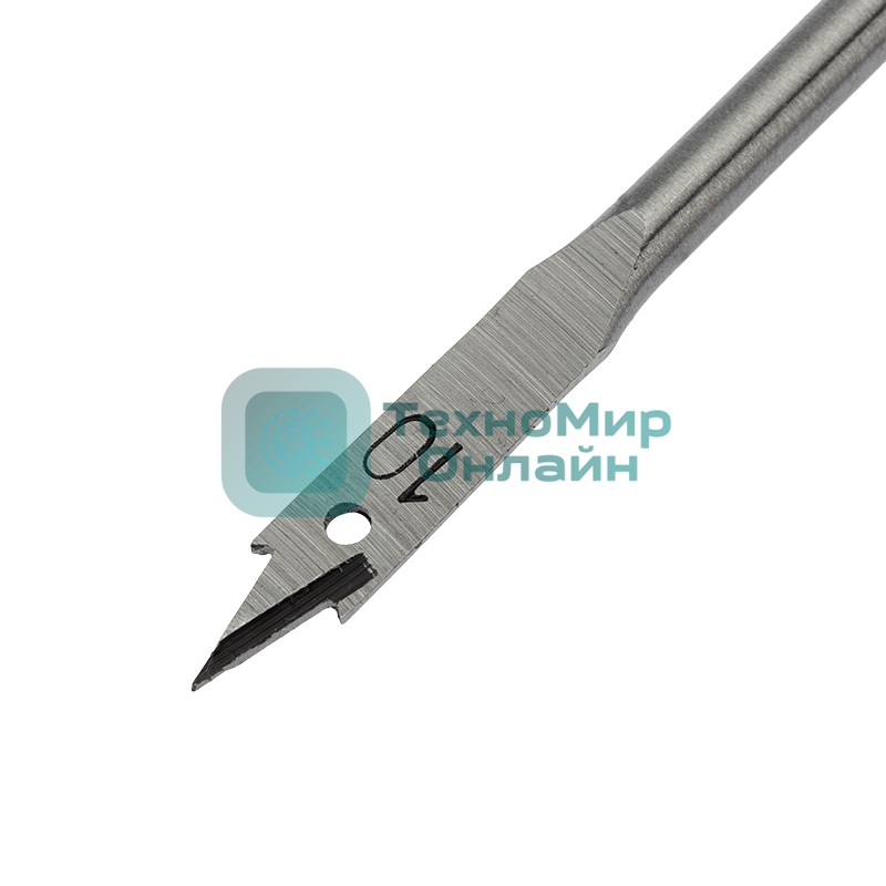 Сверло перовое по дереву Kranz 10 мм, шестигранный хвостовик