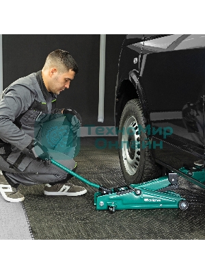 Домкрат гидравлический подкатной Сибртех 3 т, 135-400 мм