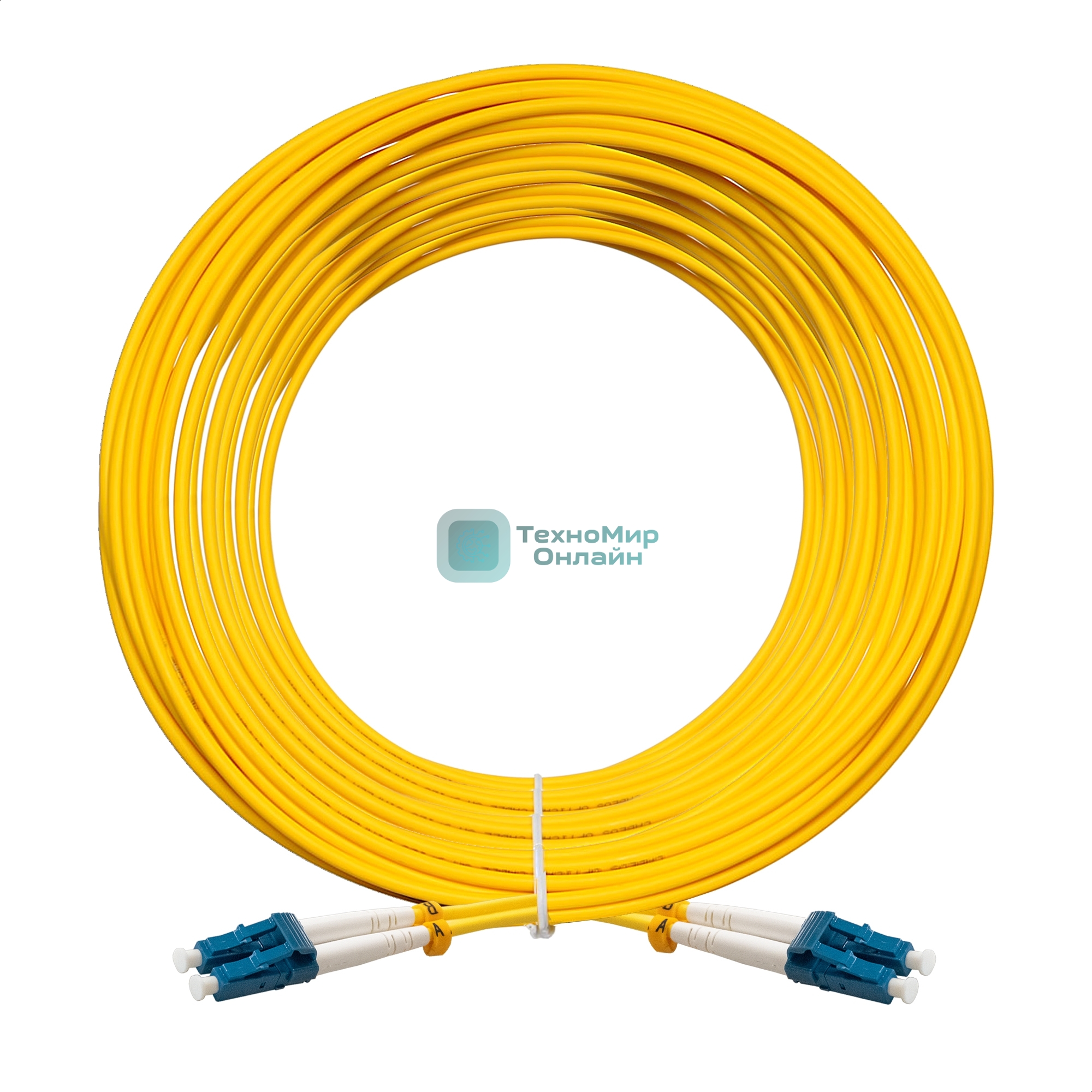 Патч-корд волоконно-оптический ExeGate FC-D-9-LC-LC-20M-LSZH (Шнур ВО SM 9/125 (OS2/G.652.D), LC/UPC-LC/UPC, Duplex, LSZH, 20м)