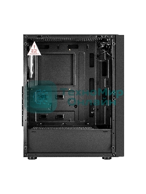 Компьютерный корпус Miditower ExeGate EVO-9211-800NPX (ATX, БП 800NPX с вент. 12см, с окном, 2хUSB+1хUSB3.0, HD аудио, черный, 1 вент. с RGb подсветкой)