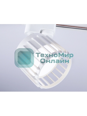 Трековый однофазный светильник Ambrella light GL5348 WH белый GX53 D100*80