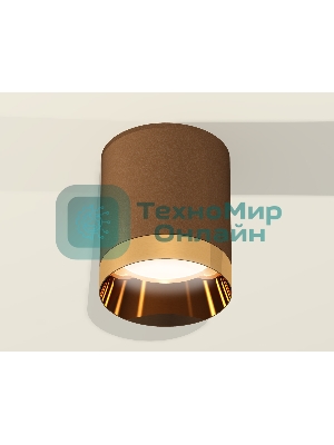 Светильник Ambrella Light XS6304011 SCF/PYG кофе песок/золото желтое полированное MR16 GU5.3 (C6304, N6134)
