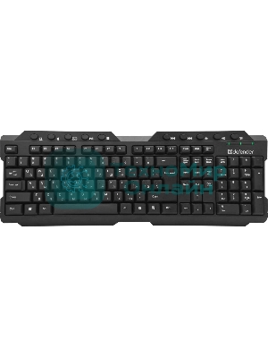 Клавиатура беспроводная Defender Element HB-195 RU USB черный