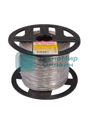 Трос стальной Rexant в ПВХ изоляции d=2.0 мм, катушка 200 метров