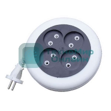 Удлинитель 4х7 м без заземл. 6А IP20 У6-002 ШВВП 2х0.75 рулетка UNIVersal 002-7М