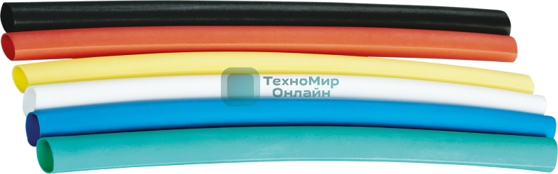 Набор трубок термоусадочных Navigator среднестен. NST-4/2-10-18 10ммх18шт 4/2 разноцвет.