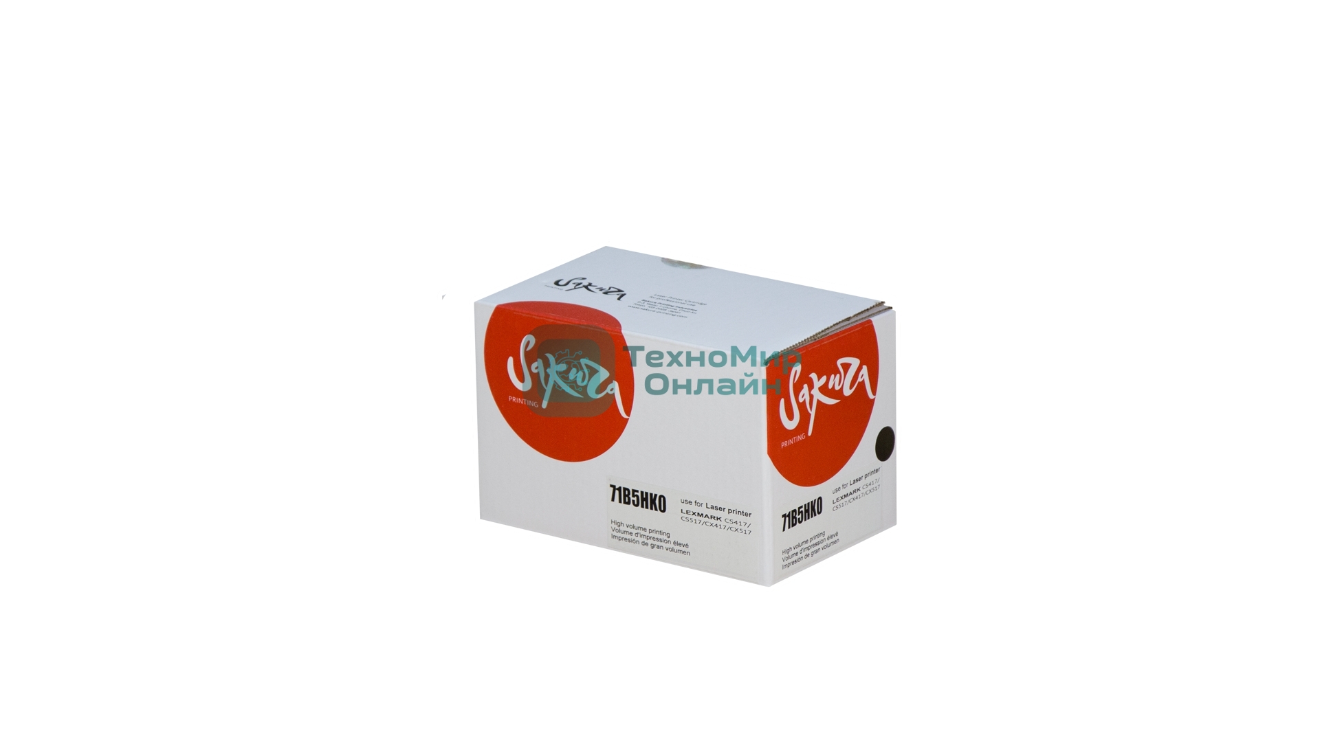 Картридж Sakura 71B5HK0 для Lexmark CS417dn/ CS517de/ CX417de/ CX517de, черный, 6000 к.