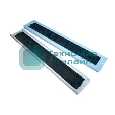 Щеточный кабельный ввод для настенных шкафов LANMASTER, серый