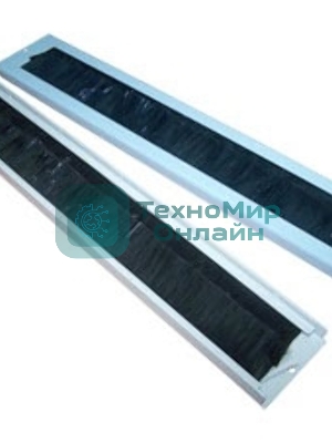 Щеточный кабельный ввод для настенных шкафов LANMASTER, серый