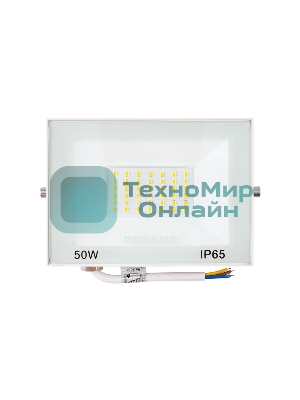 Прожектор Rexant СДО 50 Вт 4000 Лм 2700 K белый корпус