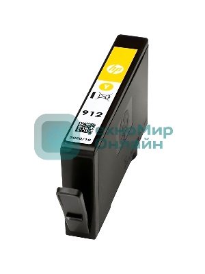 Картридж струйный HP 912 3YL79AE желтый (315стр.) для HP DJ IA OfficeJet 801x/802x