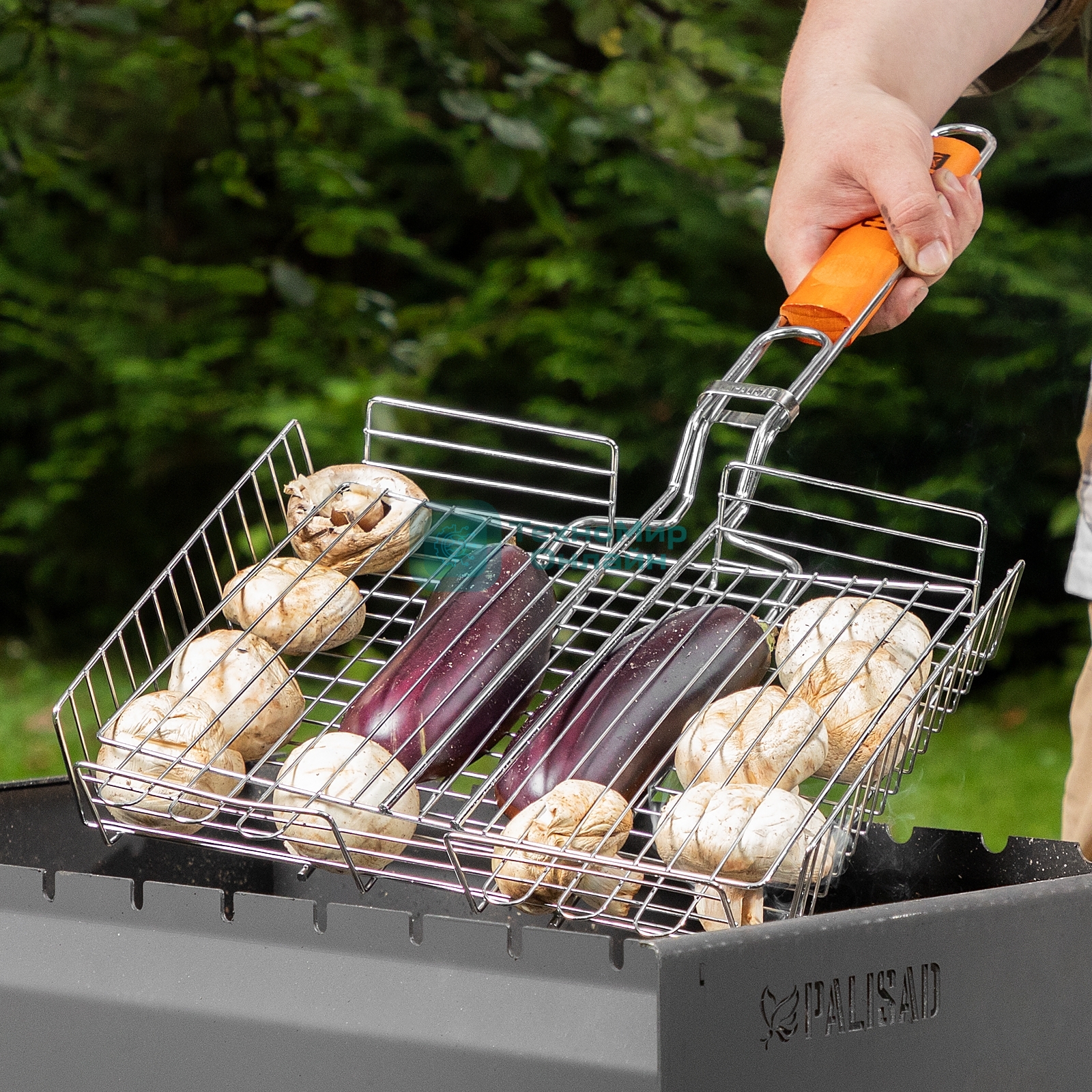 Решетка-гриль Camping Palisad 260х320х65 мм, объемная, хромир.