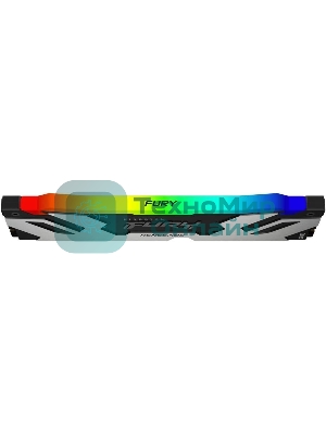 Оперативная память Kingston Fury Renegade, DDR5, 16Gb (1x16Gb), 6400MHz, CL32, DIMM, с радиатором, RGB, серебристый/черный
