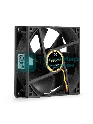 Вентилятор для корпуса ExeGate EX09225S3P-24 черный, 92 мм, 2800 об/мин, 34 дБ, 3 pin