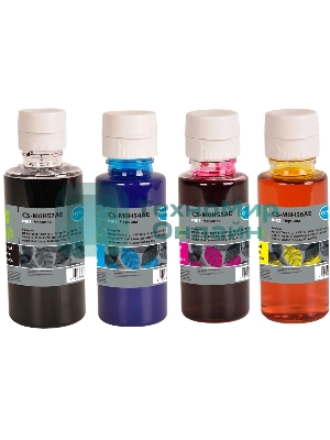 Чернила Cactus CS-GT51/GT52SET (1х90 мл, 3х70 мл) голубой/пурпурный/желтый/черный набор для HP Ink Tank 110/115/116/118/310/315/316/318/319/515/615;Wireless 410/411/415/416/418/419;GT 5810/5820/5812/5822