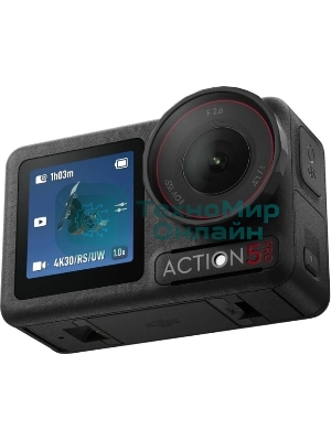 Экшн-камера Dji Osmo Action 5 Pro Standard Combo 1xCMOS 12Mpix черный/черный