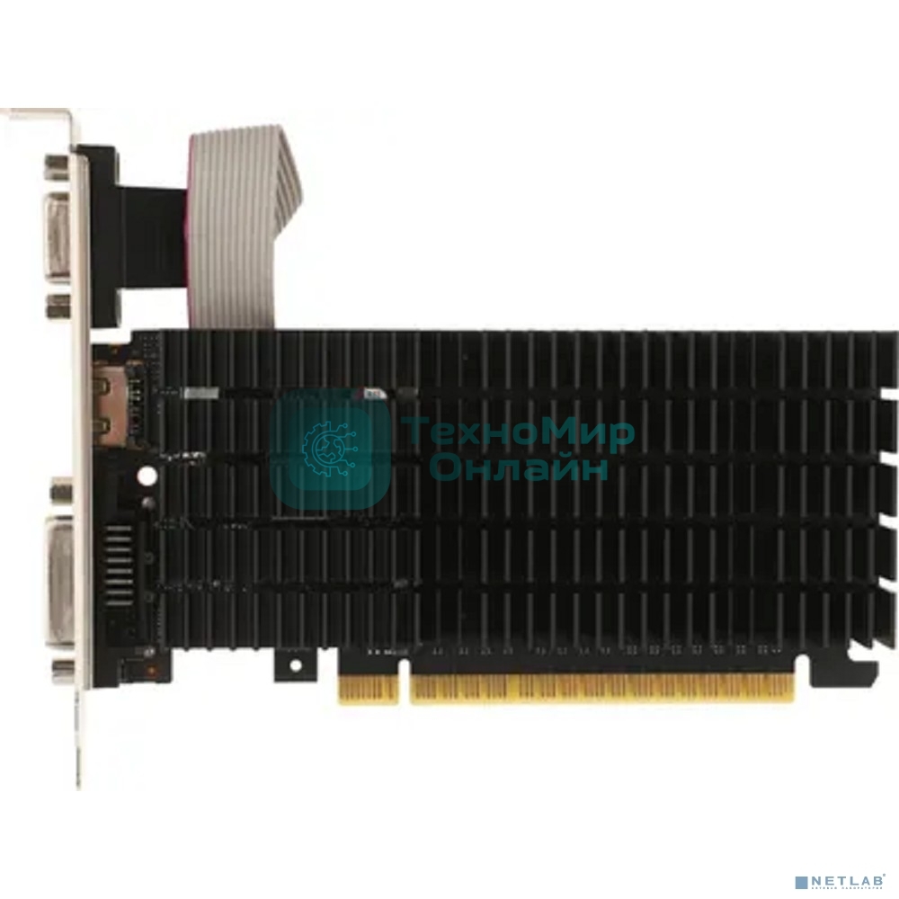 Видеокарта AFOX AF710-1024D3L5 GT710 1Gb DDR3 64BIT DVI HDMI VGA LP HEATSINK RTL