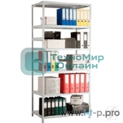 Металлические стеллажи Стеллаж MS 200KD/100x50/4 (Размеры внешние (ВхШхГ) 2000х1000х500 мм, 4 полки, с разборной стойкой)