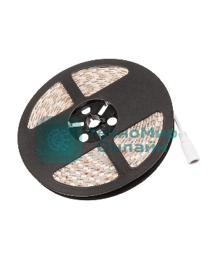 Лента светодиодная силикон, 10 мм, IP65, SMD 5050, 60 LED/m, 12 V, цвет свечения желтый