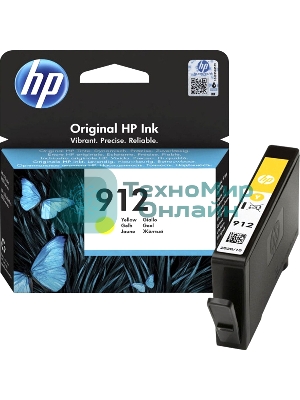 Картридж струйный HP 912 3YL79AE желтый (315стр.) для HP DJ IA OfficeJet 801x/802x