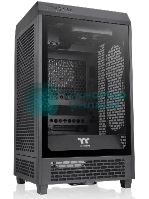 Компьютерный корпус Thermaltake The Tower 200 черный без БП miniITX 11x120мм 5x140мм 2xUSB 3.0 audio bott PSU