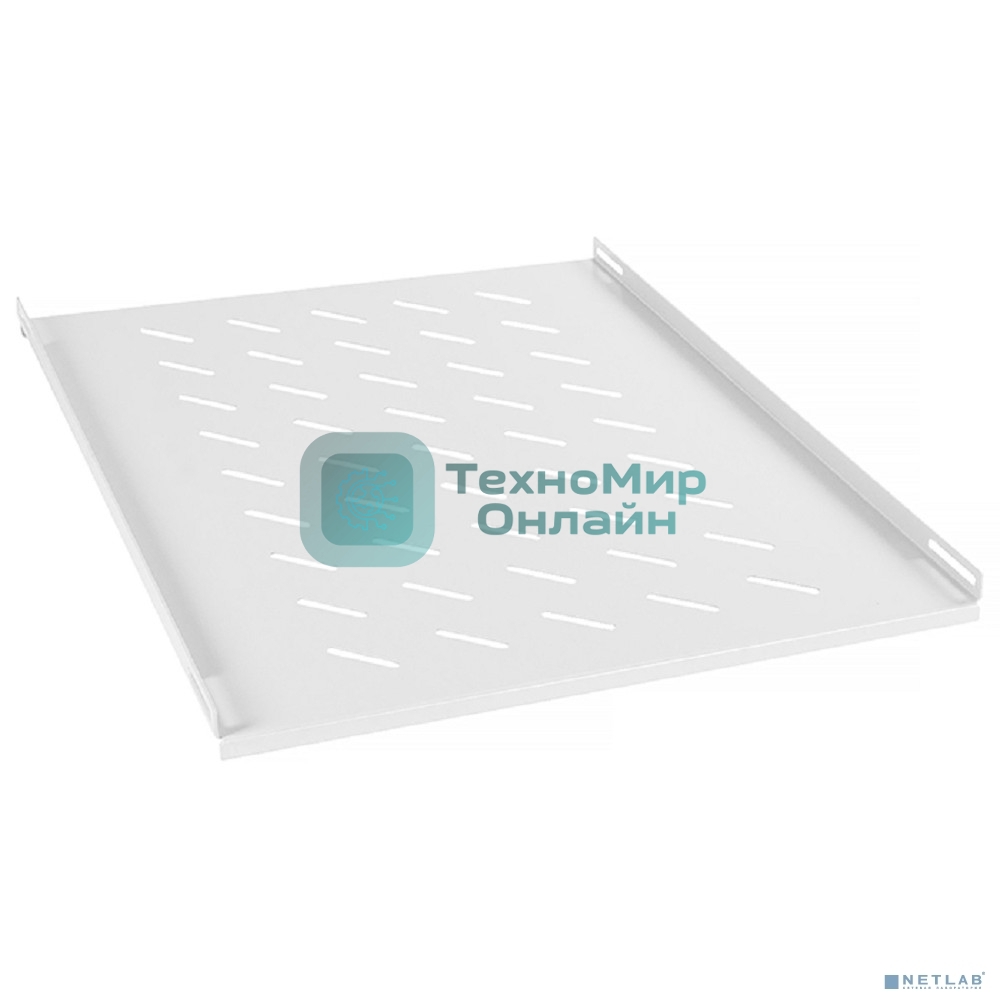 Полка Cabeus, стационарная, 1U, 35х450х700 мм (ВхШхГ), для стоек, с комплектом крепежа, серый