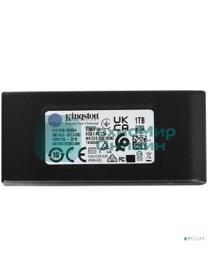 Внешний SSD Kingston Portable SSD 1TB External XS1000 BOC, Type-C/A, USB 3.2 Gen 2, R/W 1050/1000MB/s, 70x33x14мм, 69g., Black (60 мес)