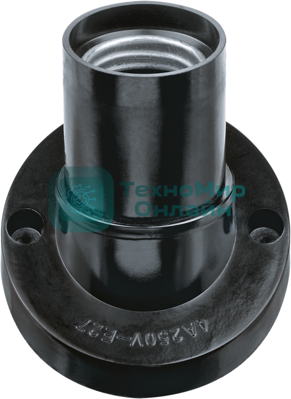 Патрон настенный Е27 Navigator карболитовый черный (NLH-BL-W1)