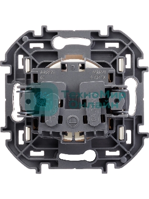 Розетка 2К 16А 250 В слоновая кость