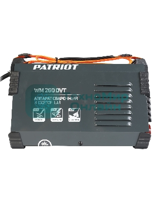 Сварочный аппарат Patriot WM260DVT инвертор MMA/TL/vrd 12.5кВт