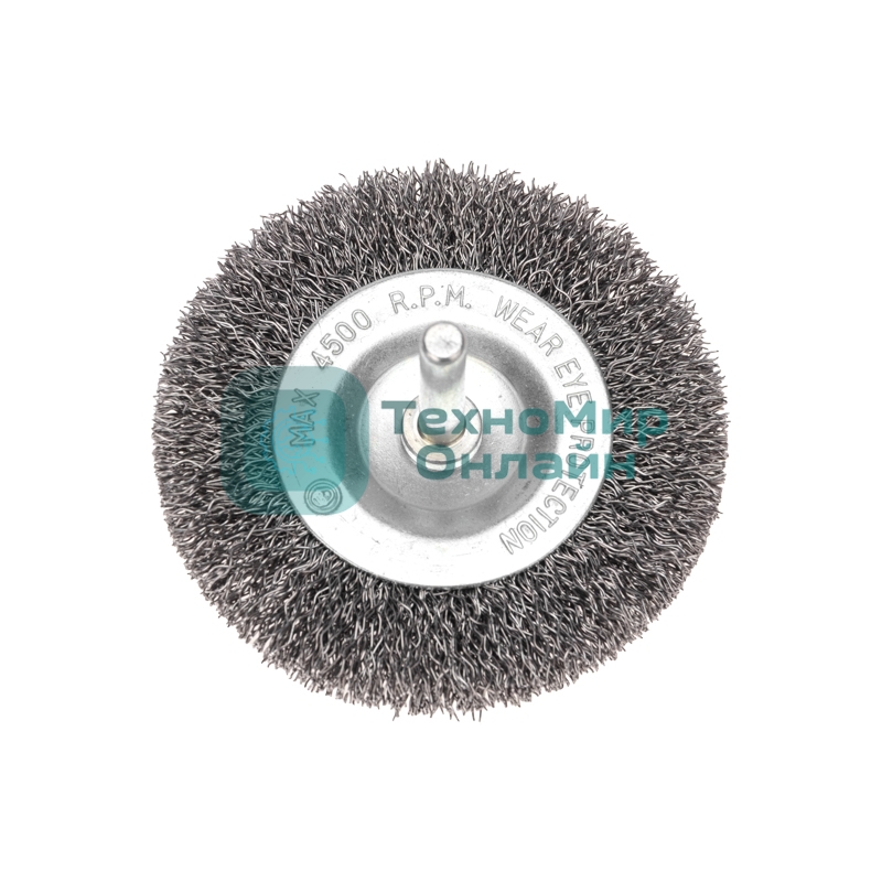 Щетка дисковая для дрели Kranz витая стальная проволока 75 мм