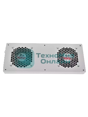 Вентиляторный модуль Rem R-FAN, 48V, 45х432х195 мм (ВхШхГ), вентиляторов: 2, 86 дБ, поток: 300 м3/ч, для шкафов ШТК, ШРН, ШТВ, серый