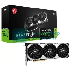 Видеокарта MSI RTX4070 VENTUS 3X E 12GB OC GDDR6X 192-bit HDMI DPx3 3FAN RTL