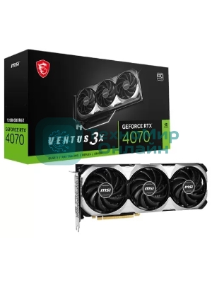 Видеокарта MSI RTX4070 VENTUS 3X E 12GB OC GDDR6X 192-bit HDMI DPx3 3FAN RTL