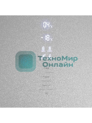 Холодильник Maunfeld MFF185NFS серый двухкамерный инвертор 240/100л морозилка снизу, No Frost