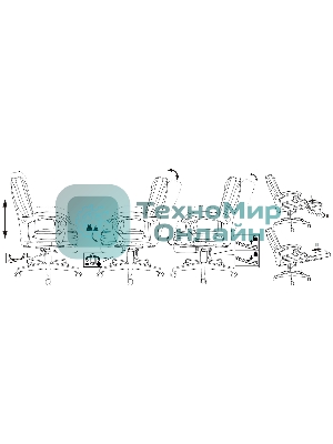 Кресло руководителя Бюрократ CH-868N-BF слоновая кость, эко.кожа, крестов. пластик, подст. для ног