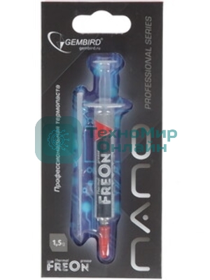 Термопаста Gembird FreOn Nano GF-31-1.5 для радиаторов, 1,5гр, шприц