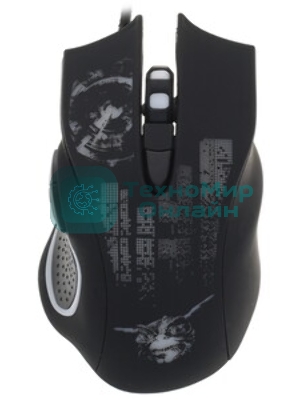 Мышь проводная Qumo Gremlin M37 черный, 3200 dpi, USB, кнопки - 6