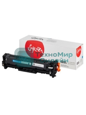 Картридж лазерный Sakura CC531A для HP Color LaserJet CM2320fxiMFP/CM2320nMFP/CM2320nfMFP/CP2025/CP2025n/CP2025dn/CP2025x, голубой, 2800 к.